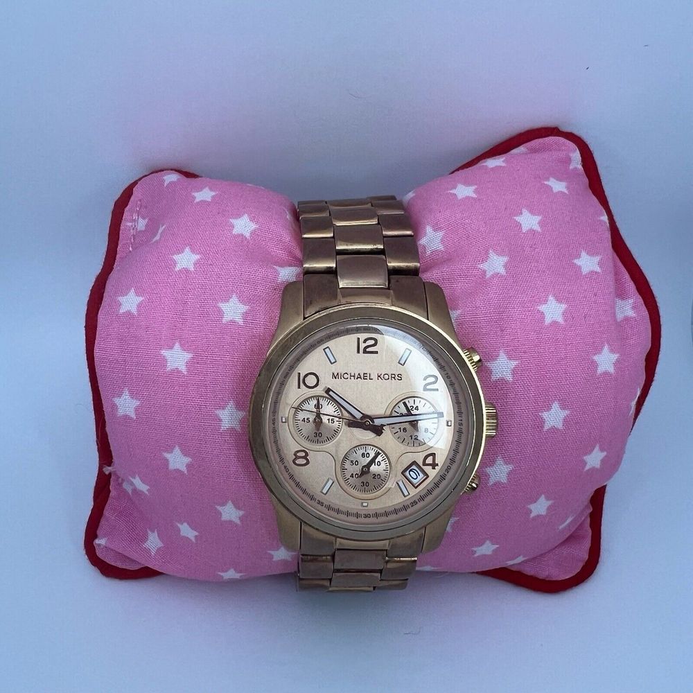 Michael Kors Oversized Rose Gold Tone Watch MK-5128‎